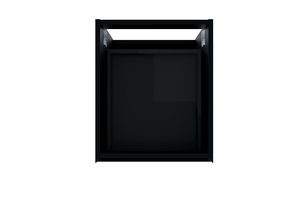 Balmani Mitra meuble sous-lavabo suspendu 45 x 55 cm Noir Mat 2 tiroirs