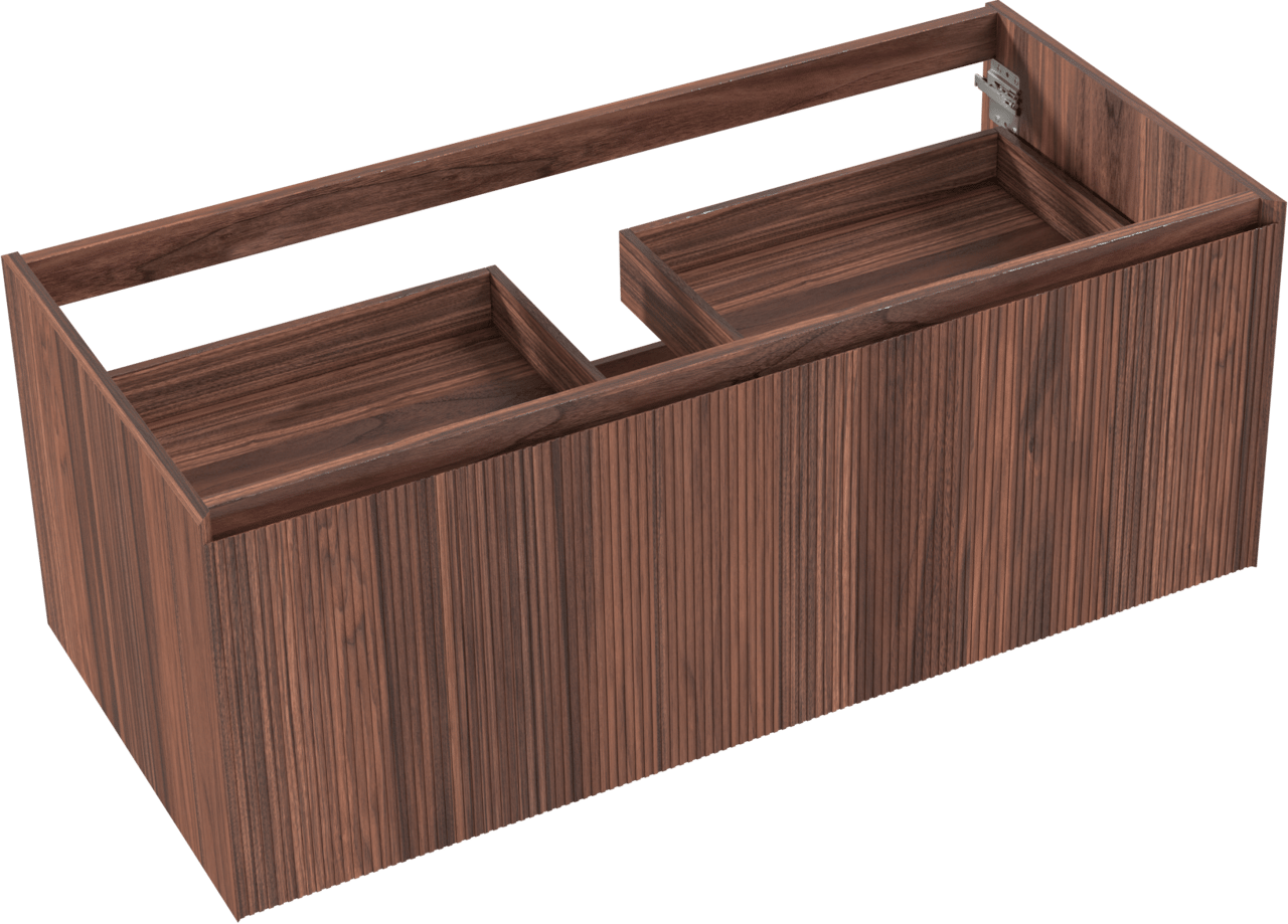 Balmani Fila zwevende wastafelonderkast 120 x 55 cm fineer notelaar 2 lades