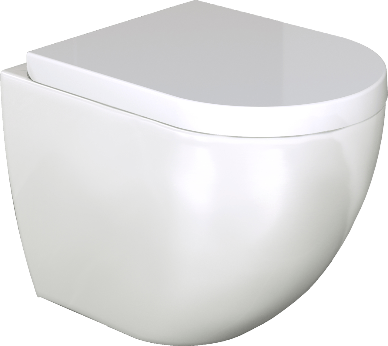 Luca Varess Livello verhoogd hangend toilet hoogglans wit randloos