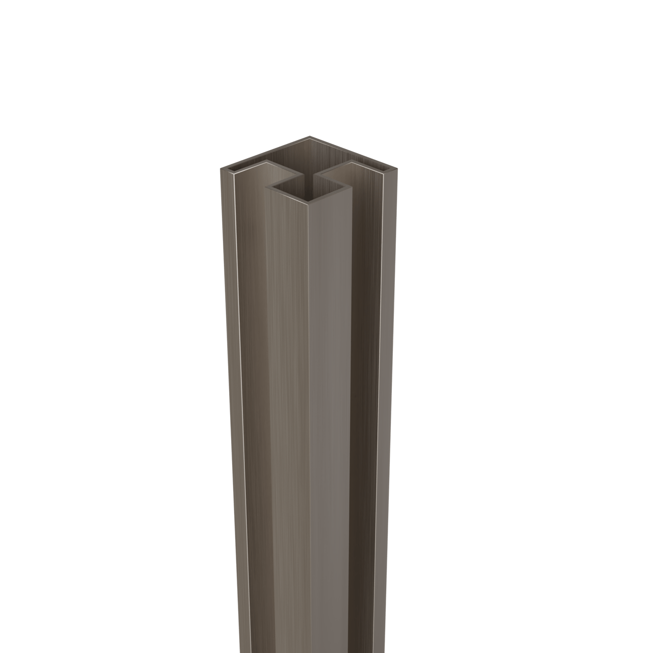 Balmani Modular Eckprofil, 200 cm, Brushed CoolMetal