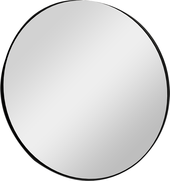 Storke Nero miroir rond noir Ø 60 cm