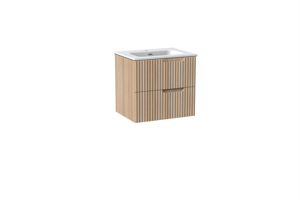 Linie Ribbo meuble salle de bains avec lavabo Baro