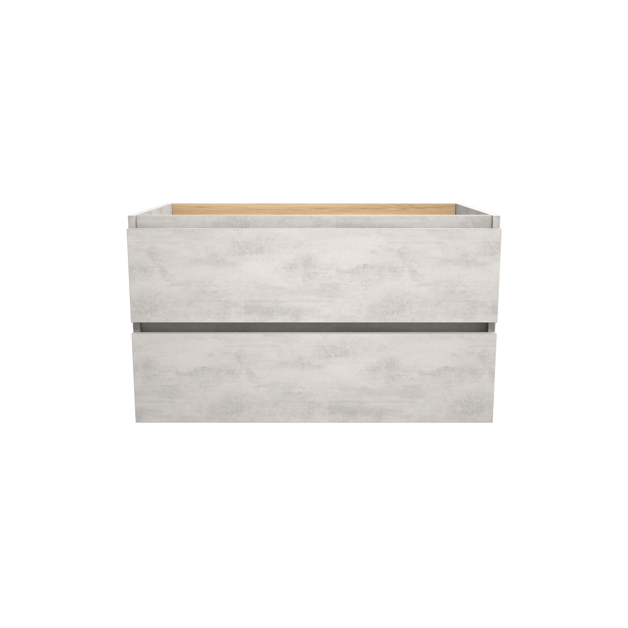 Balmani Lucida zwevende wastafelonderkast 90 x 55 cm beton zilvergrijs 2 lades