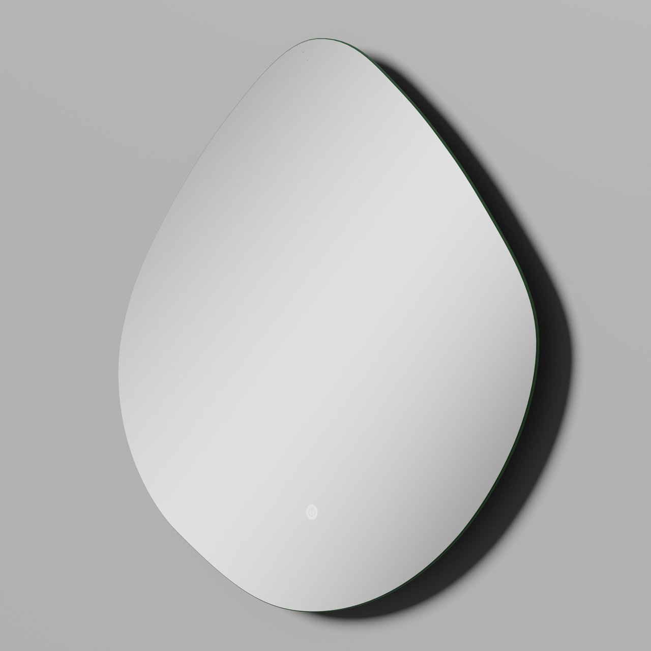 Luca Varess Organic organische badkamerspiegel 60 x 60 cm met spiegelverlichting en anti-damp