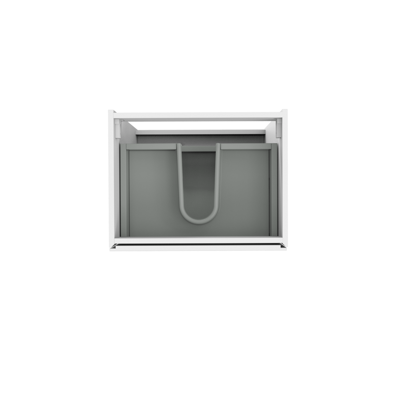 Storke Edge staande wastafelonderkast 60 x 46 cm hoogglans wit 3 lades