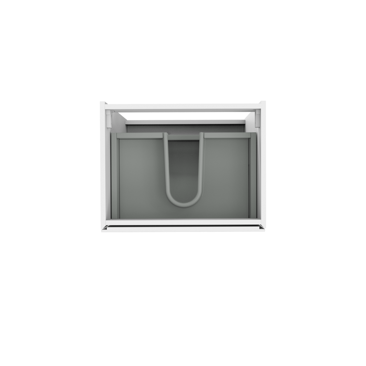 Storke Edge staande wastafelonderkast 60 x 46 cm hoogglans wit 3 lades