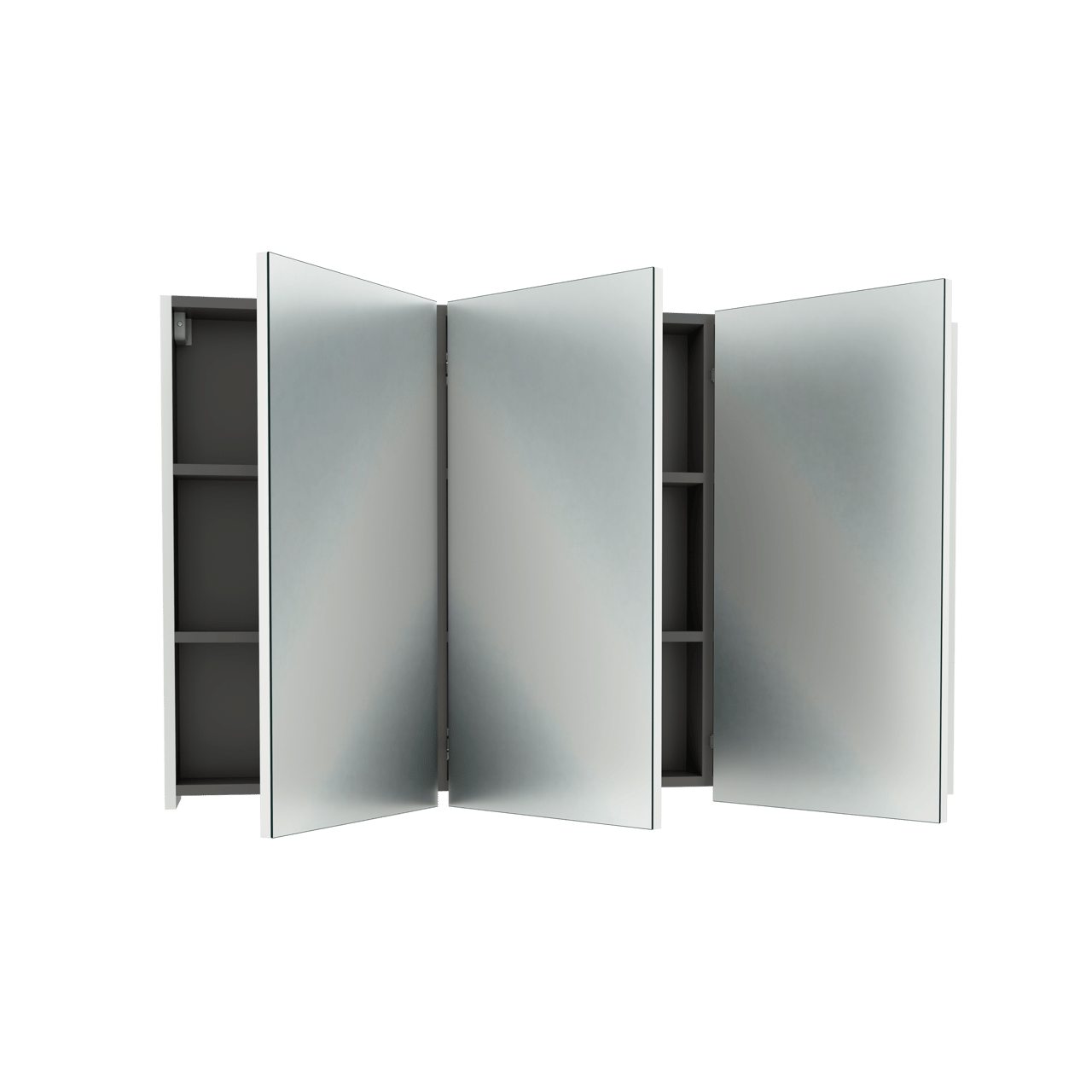 Linie Montro spiegelkast 120 x 75 cm mat wit