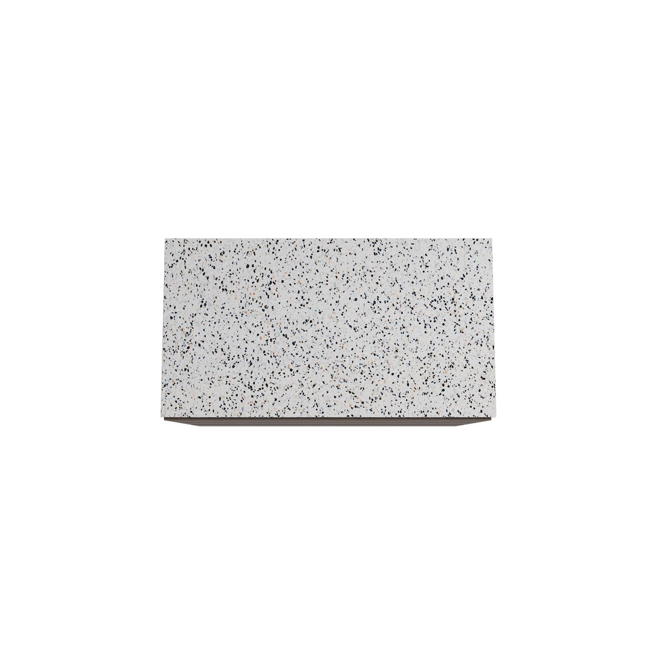 Storke Edge meuble salle de bains à poser 95 x 52 cm noyer avec Tavola tablette simple en blanc/noir mat terrazzo