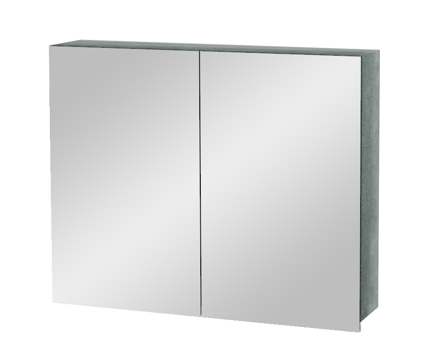 Balmani Lucida spiegelkast 90 x 72 cm beton donkergrijs