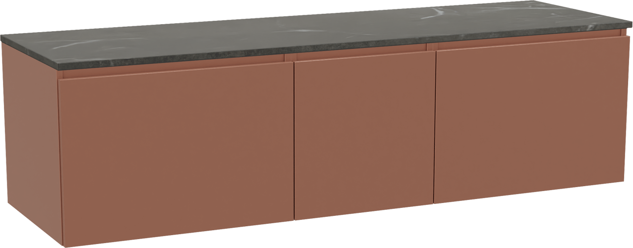 Balmani Sfera badkamermeubel met Stretto wastafelblad voor waskom(men)