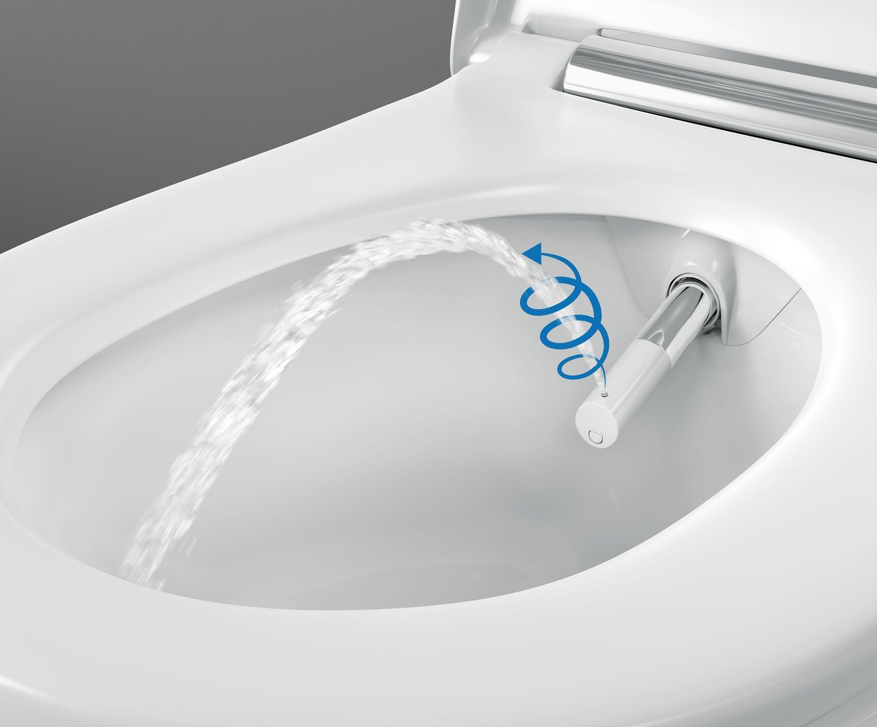 Geberit Aquaclean Sela WC Japonais Blanc Brillant bride de rinçage fine