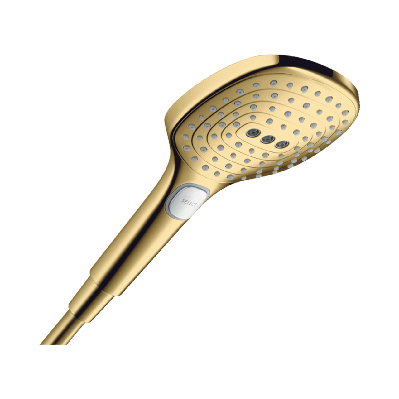Hansgrohe Raindance Select E 120 Handbrause: 3jet, Polished Optic Gold
