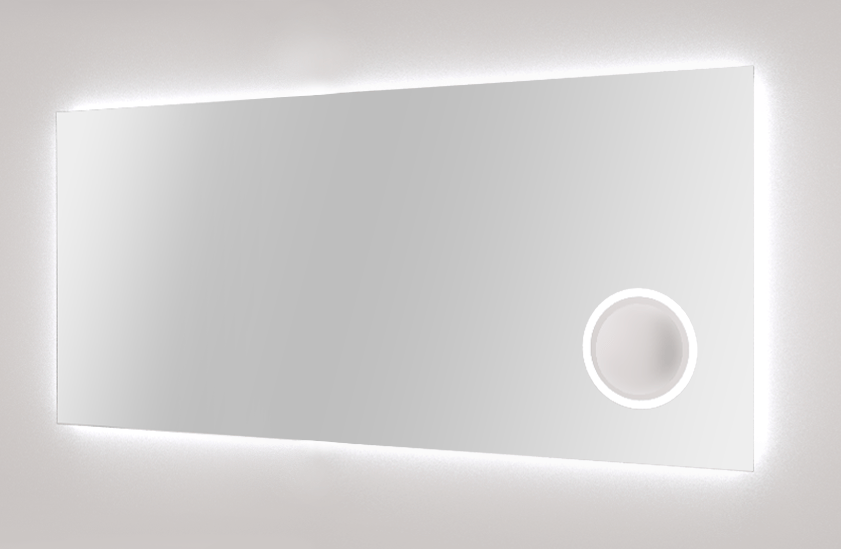 Balmani Giro miroir rectangulaire lumineux et anti-buée 150 x 70 cm