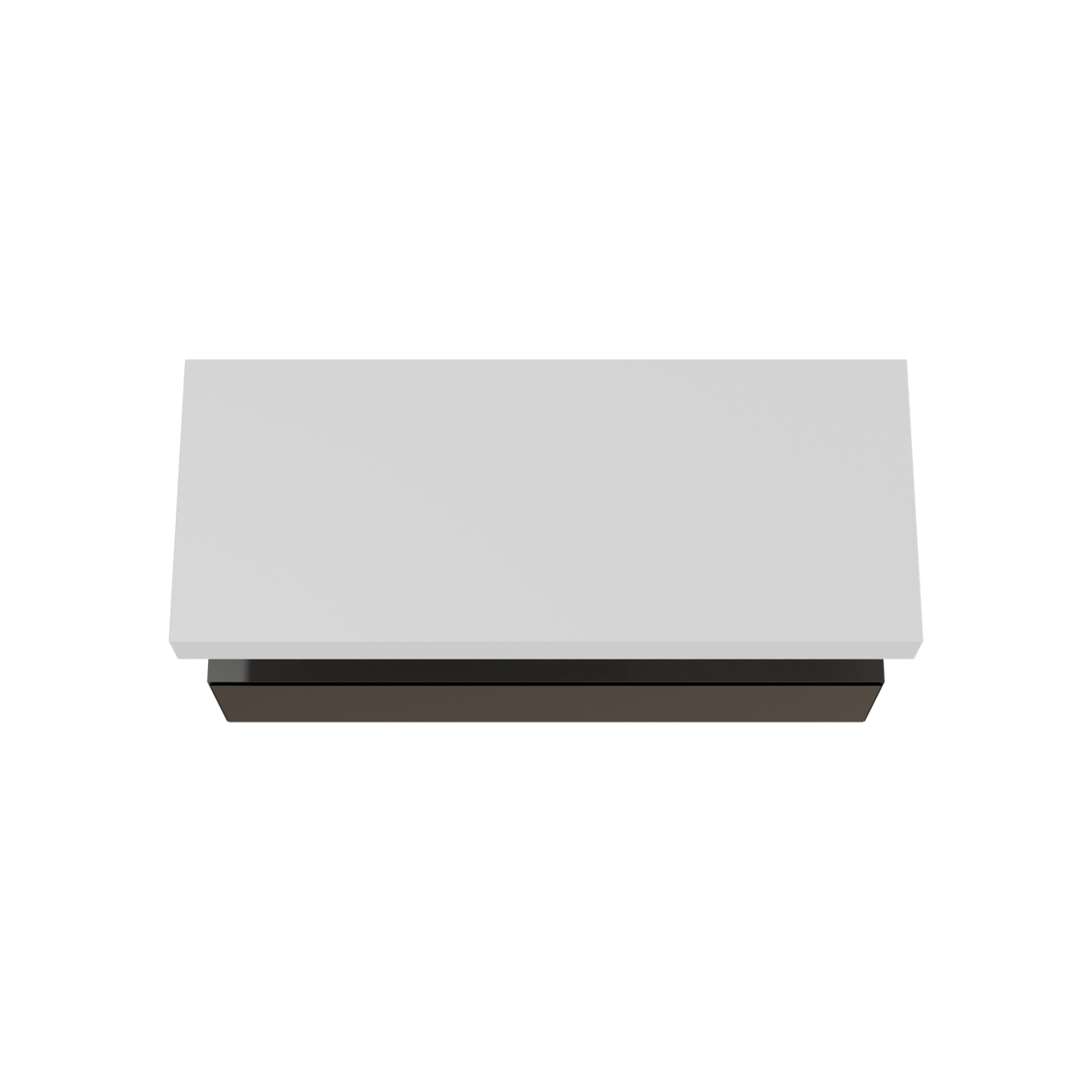 Balmani Mitra Elements hängendes Möbelstück Set: 135 x 55 cm, Schwarz matt mit Dominus Einzel- oder Doppel Waschtischplatte, Solid Surface Weiß matt