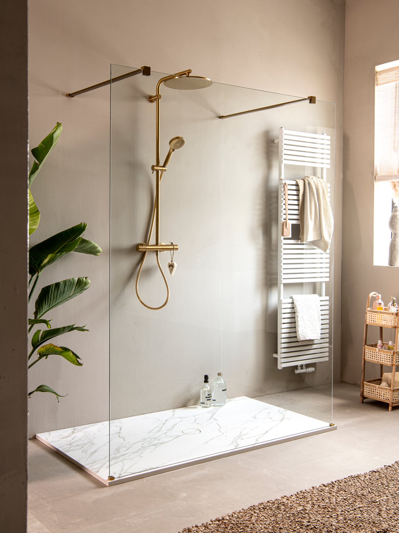 Balmani Studio receveur de douche 160 x 90 cm céramique Calacatta