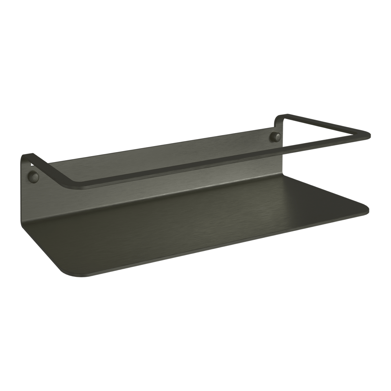 Blaufoss Tika enkele shampoohouder met wandbevestiging Brushed GunMetal