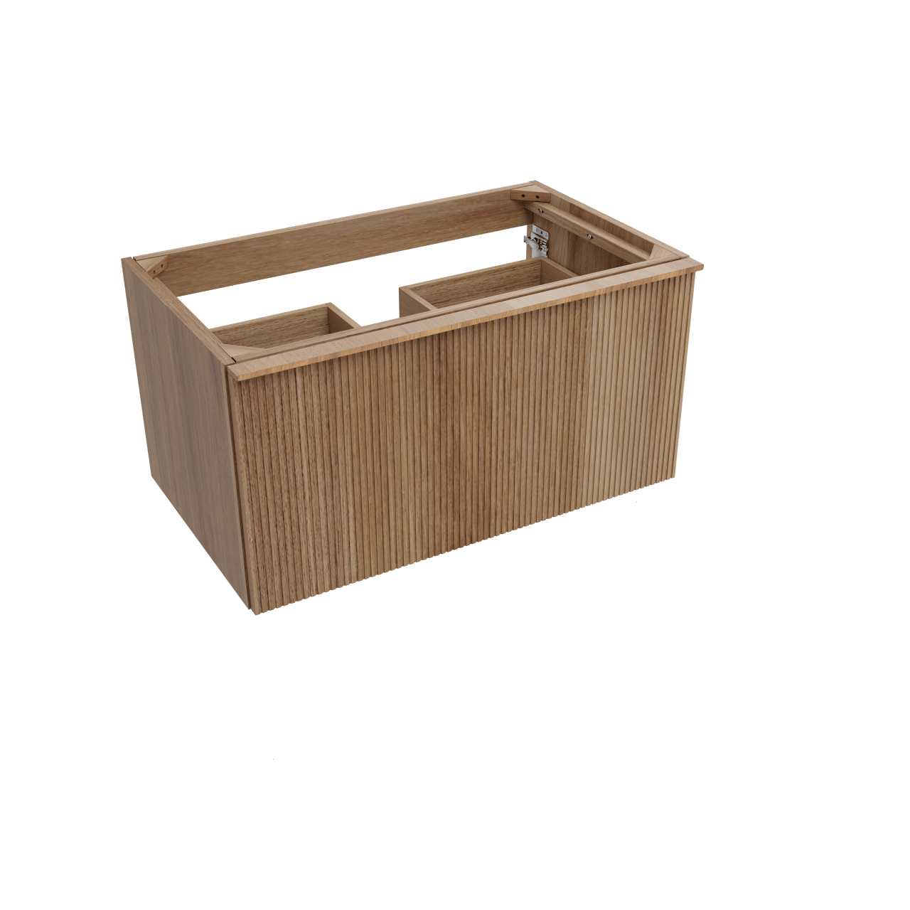 Balmani Forma zwevende wastafelonderkast 90 x 55 cm teakhout 2 lades