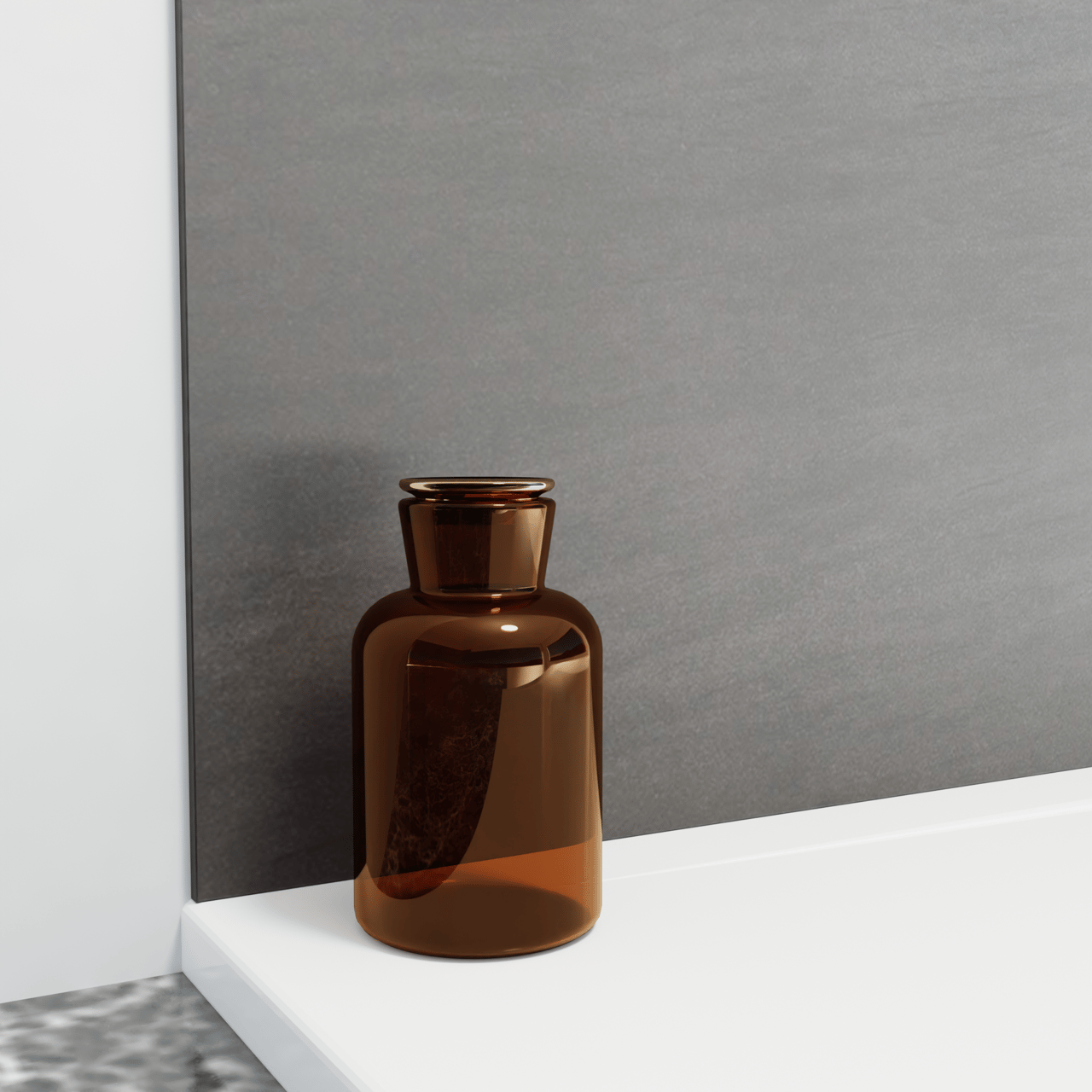 Balmani Studio panneau mural de douche 120 x 220 cm céramique Basalt Black