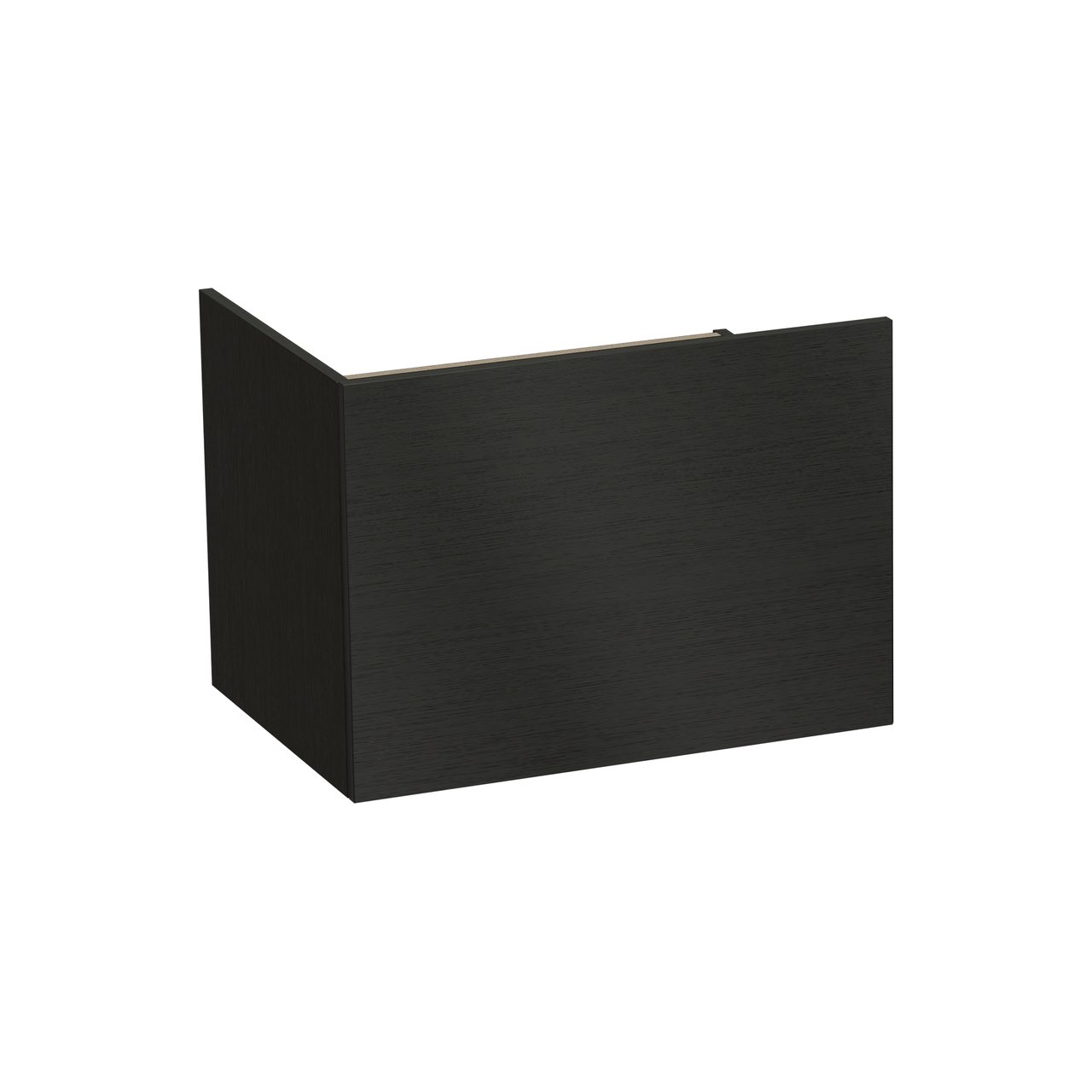 Balmani Cubo meuble sous-lavabo suspendu 144 x 53 cm chêne noir 4 tiroirs - partie gauche