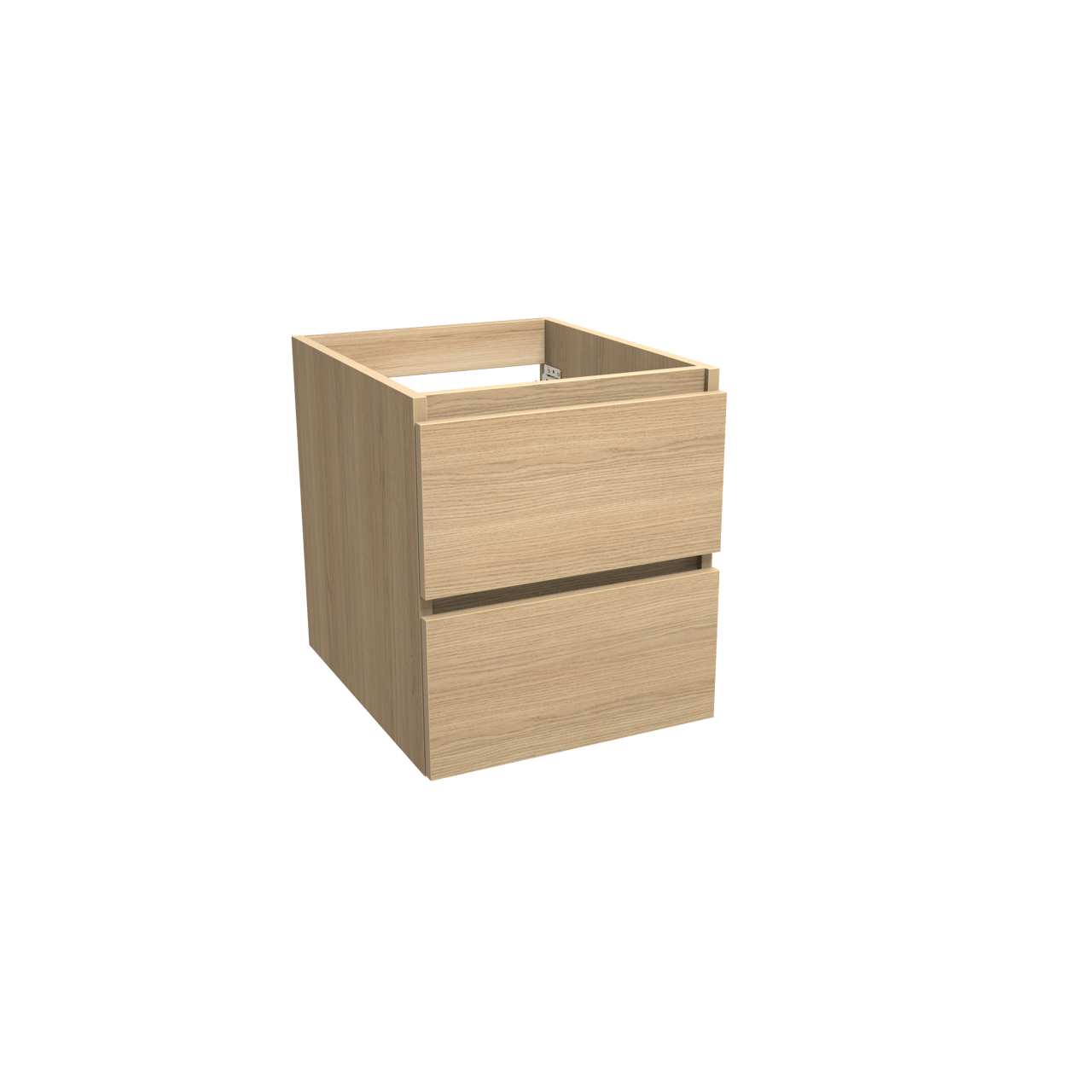 Balmani Lucida meuble sous-lavabo suspendu 45 x 55 cm chêne naturel 2 tiroirs