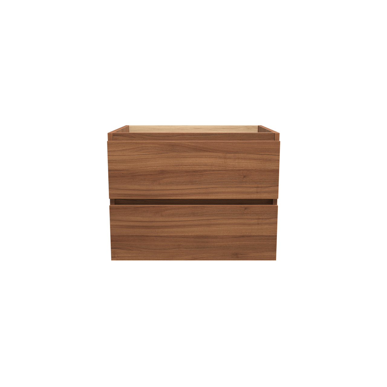 Balmani Lucida zwevende wastafelonderkast 67,5 x 55 cm notelaar 2 lades