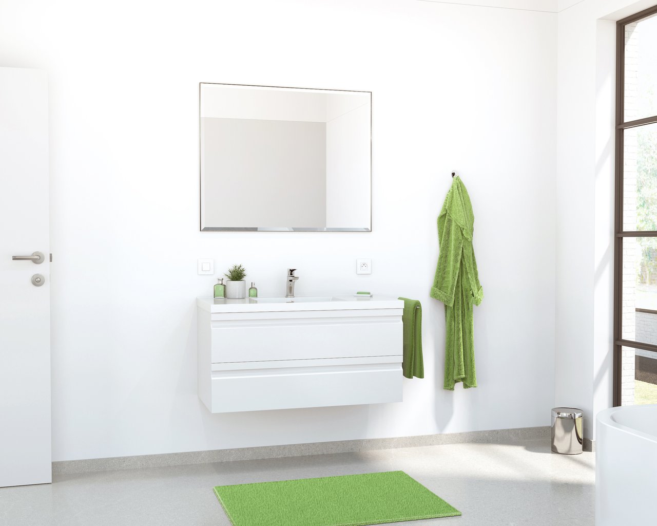 Linie Riflessi miroir rectangulaire 98 x 80 cm