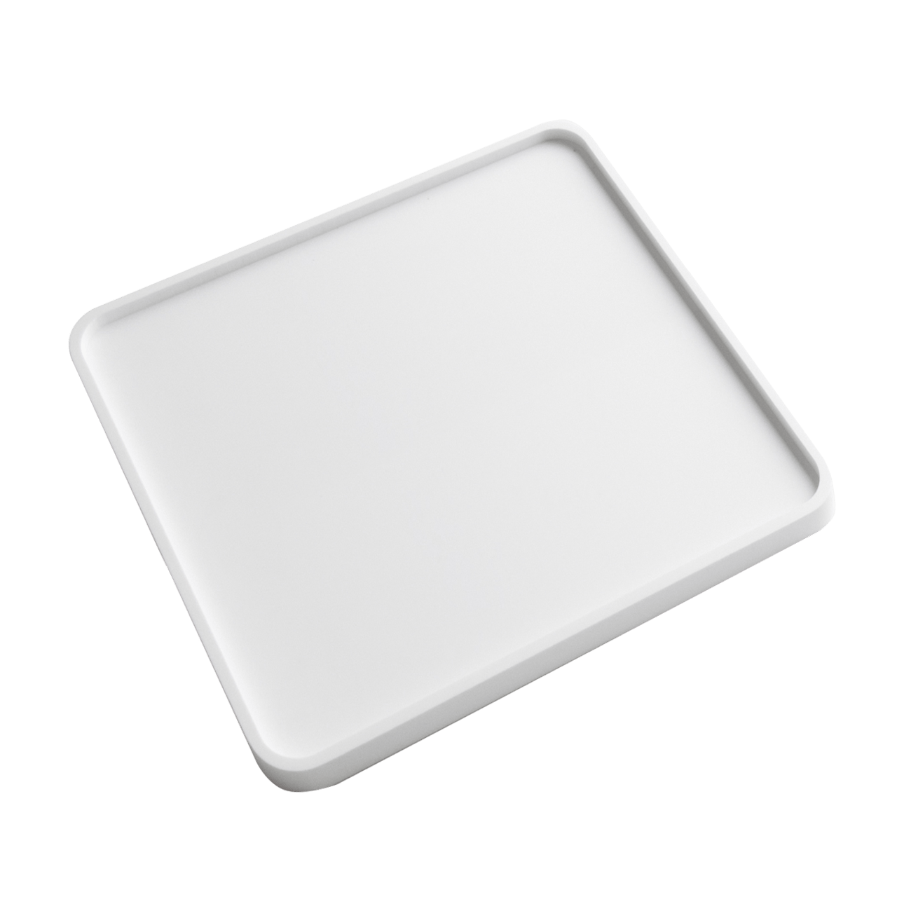 Balmani Testa plateau à cosmétiques blanc Solid Surface 25 x 25 cm