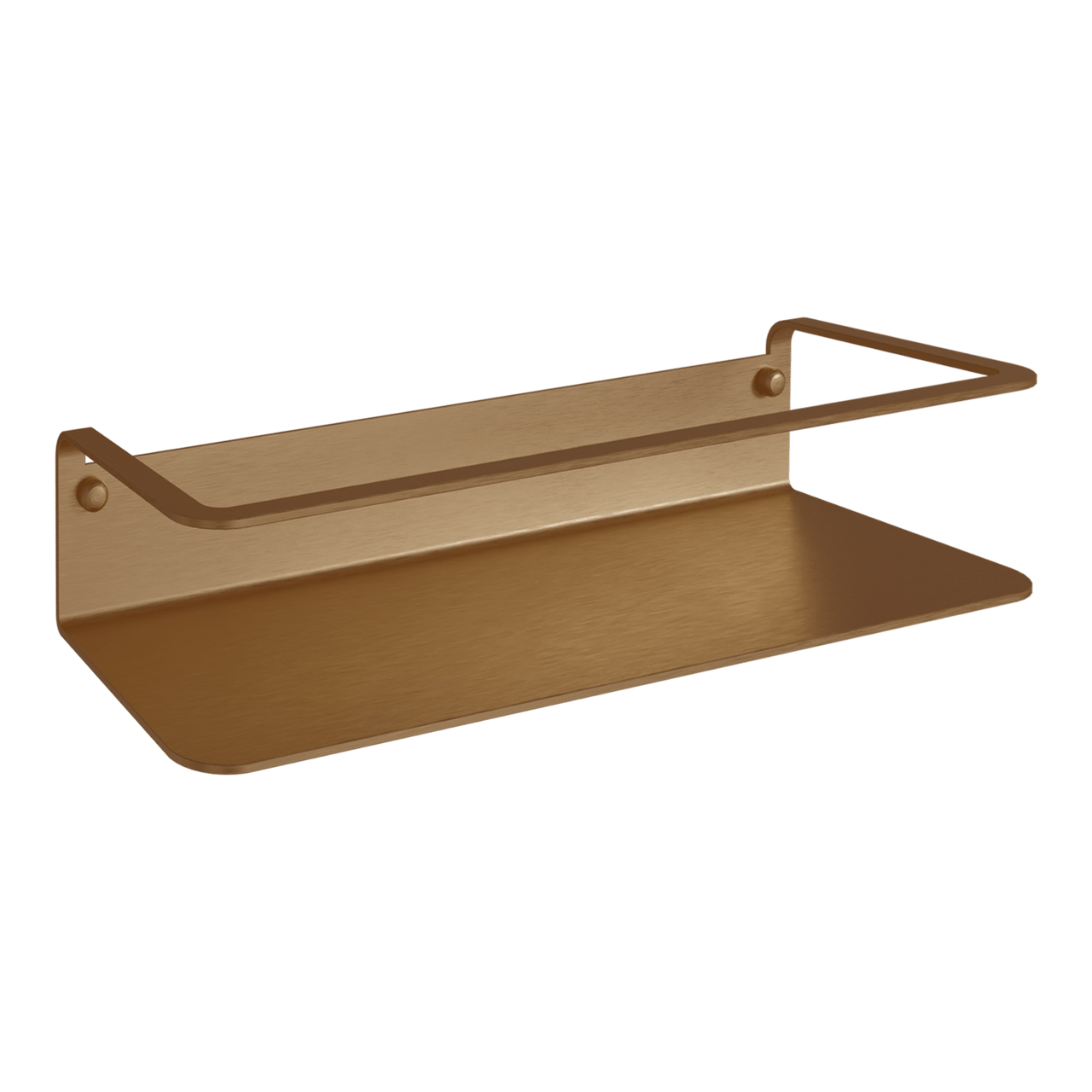 Blaufoss Tika Einzel-Shampoohalter mit Wandhalterung, Brushed Rosegold