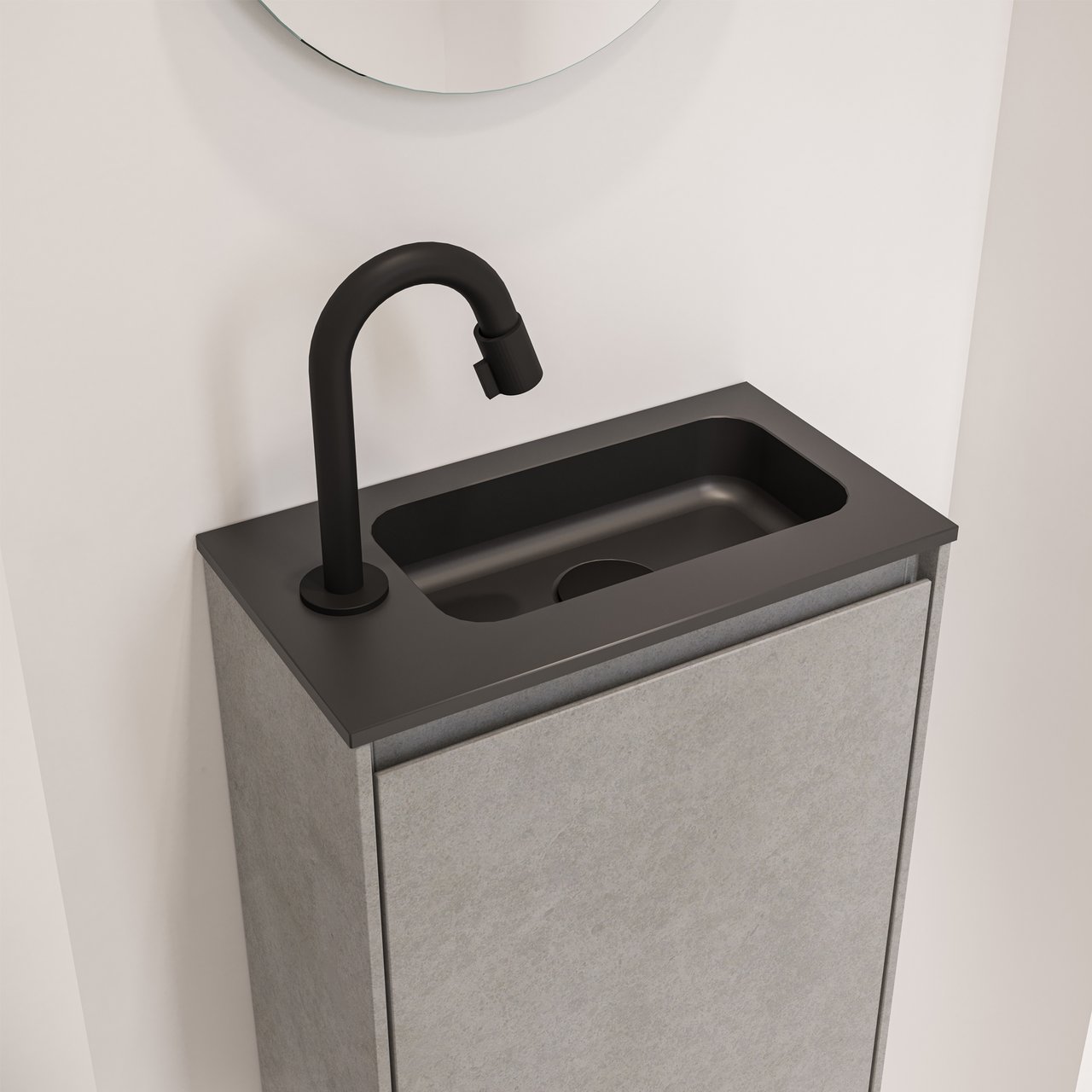 Blaufoss Ottawa robinet de lave-mains Noir Mat