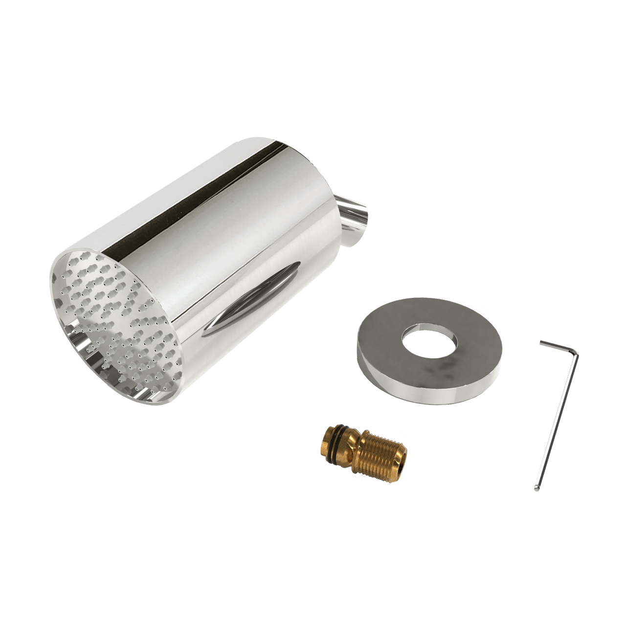 Blaufoss Luxor 90 Duschkopf Rund, 14 x 9 cm, Wandmontage, Chrom