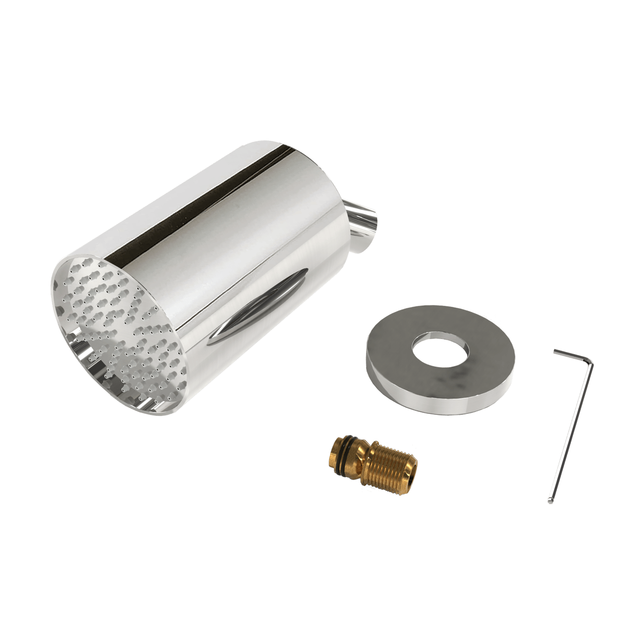 Blaufoss Luxor 90 Tête de douche rond 14 x 9 cm avec support mural chrome