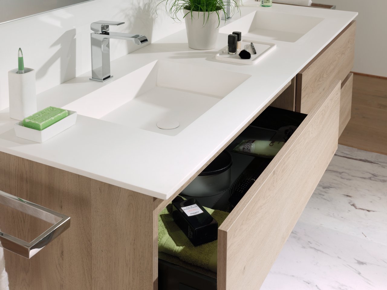 Blaufoss Abalone Waschtisch-Armatur, Chrom glänzend