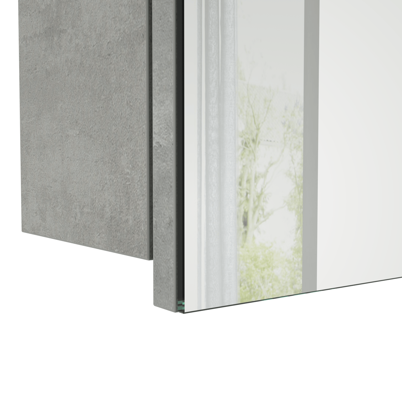 Storke Beta spiegelkast 100 x 60 cm beton zilvergrijs