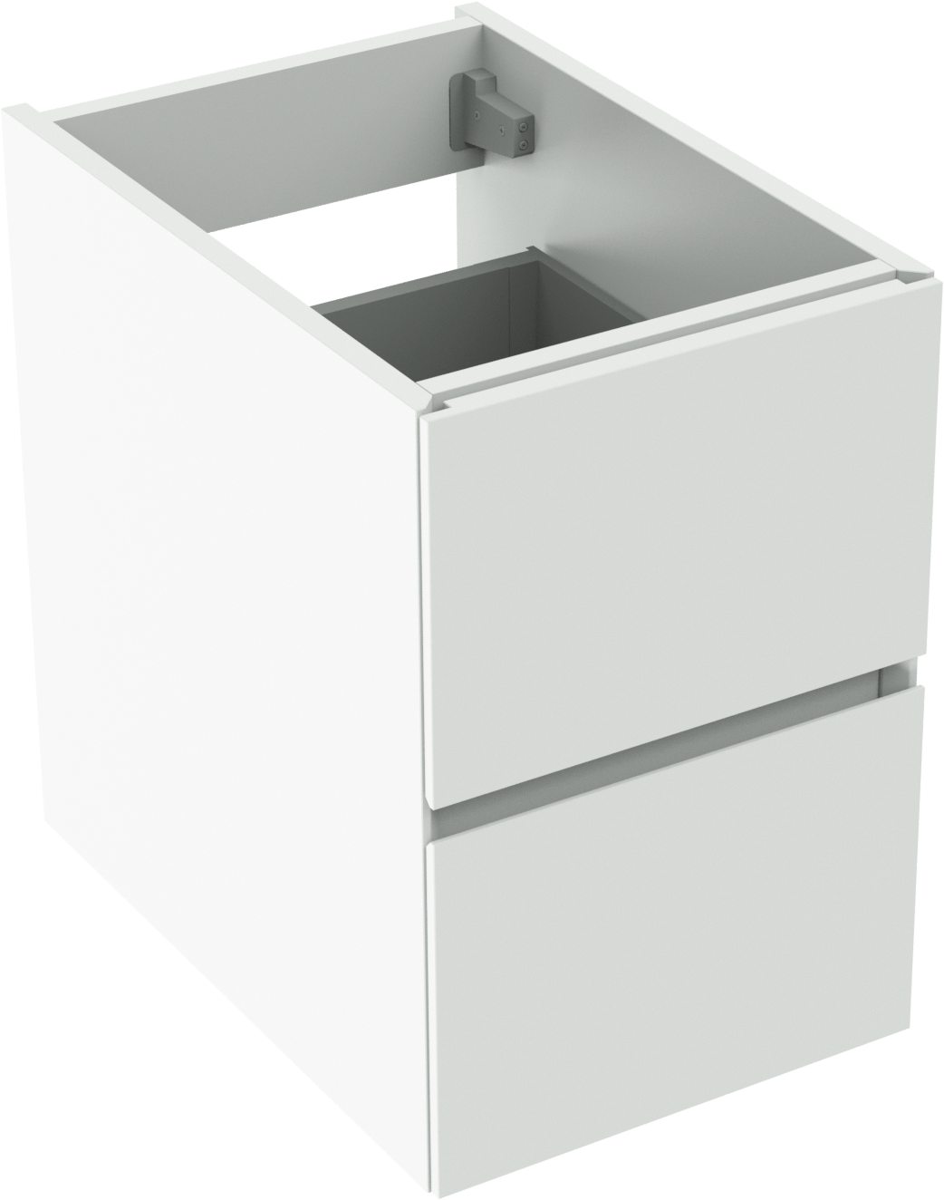 Storke Edge meuble sous-lavabo suspendu 35 x 52 cm blanc mat 2 tiroirs