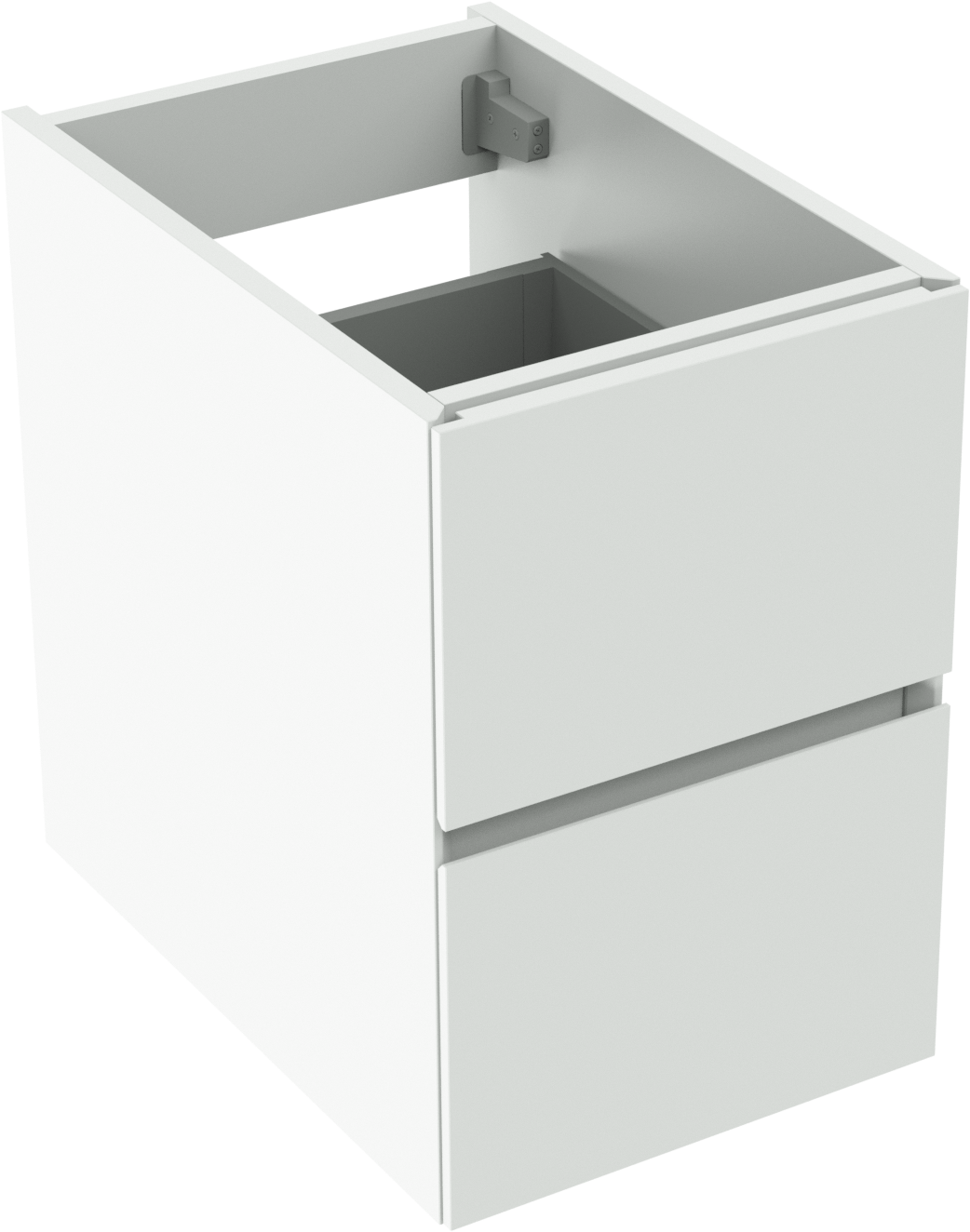 Storke Edge zwevende wastafelonderkast 35 x 52 cm mat wit 2 lades