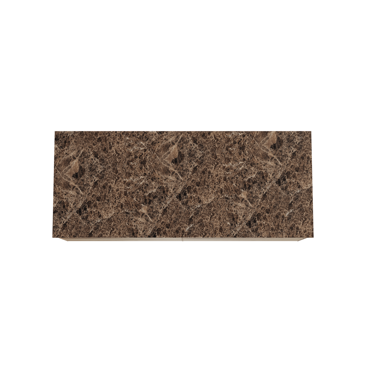 Balmani Mitra hängendes Möbelstück Set: 135 x 55 cm, Rohe Eiche, mit Stretto Einzel- oder Doppel Waschtischplatte, Marmor Dark Emperador