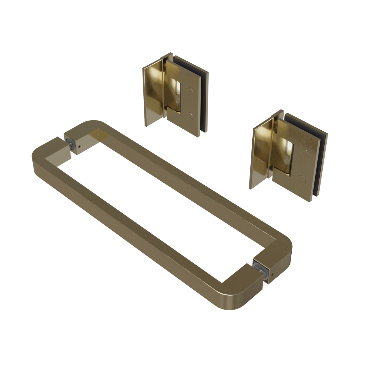 Balmani Modular douchedeur scharnieren en greep brushed champagne gold