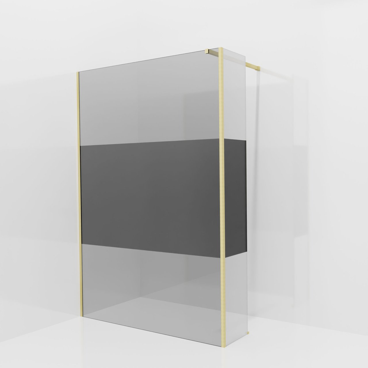 Balmani Modular Walk-In Dusche mit fester Seitenwand: 140 x 200 cm ...