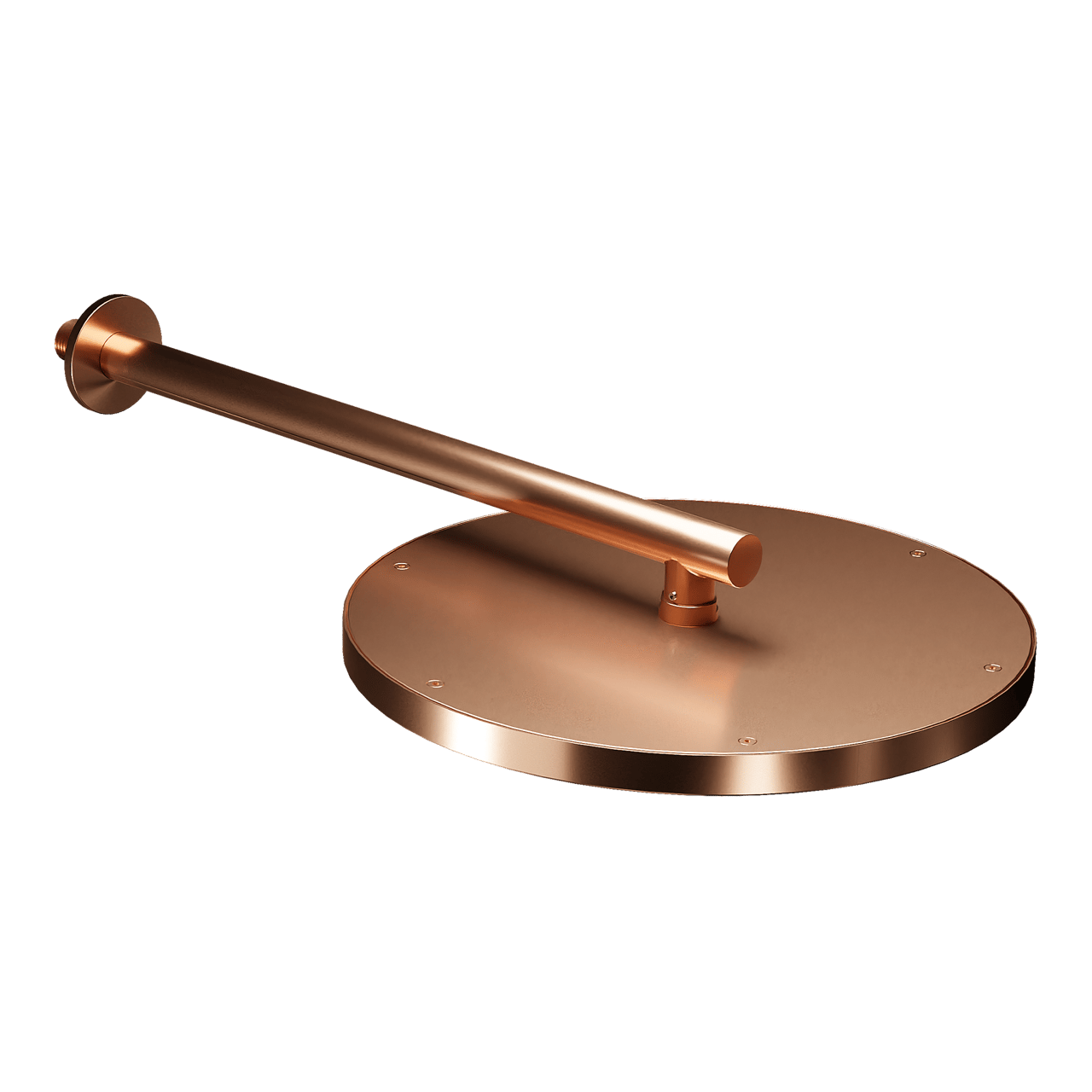 Blaufoss Nola 300 Tête de douche rond 30 cm avec support mural Brushed Rosegold