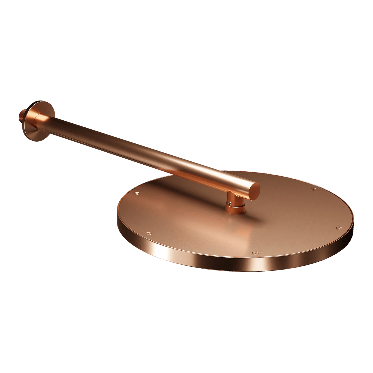 Blaufoss Nola 300 Tête de douche rond 30 cm avec support mural Brushed Rosegold