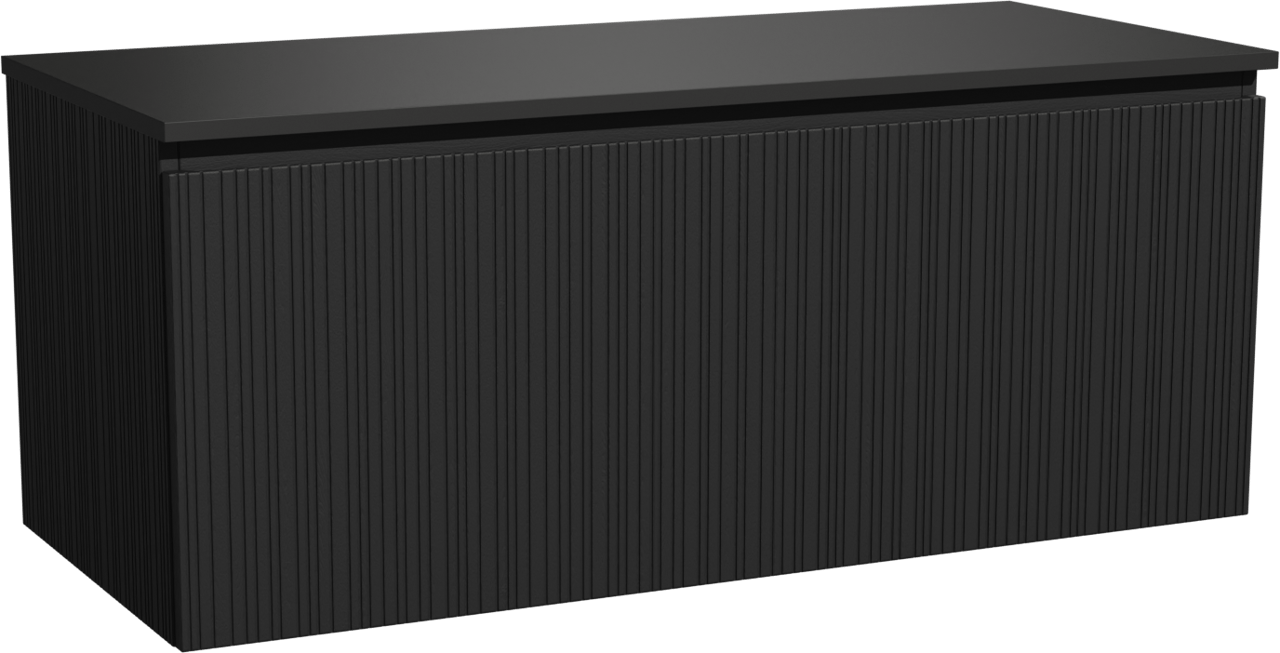 Storke Ribs Badmöbel Set mit Panton Waschtischplatte für Aufsatzwaschbecken