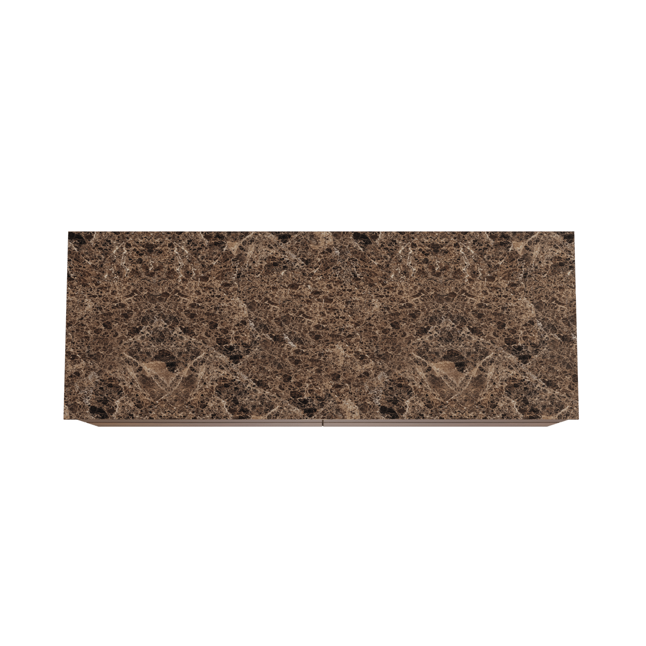 Balmani Mitra hängendes Möbelstück Set: 150 x 55 cm, Nussbaum, mit Stretto Einzel- oder Doppel Waschtischplatte, Marmor Dark Emperador