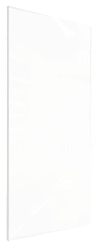 Linie Wall panneau mural de douche 120 x 220 cm acrylique Blanc Brillant