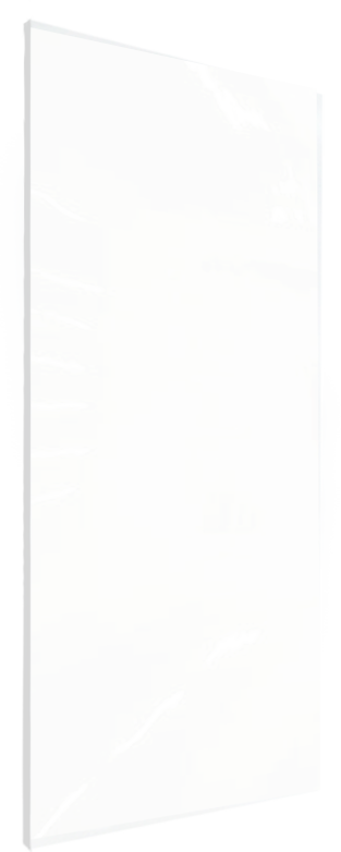Linie Wall Duschrückwand: 120 x 220 cm, Acryl, Weiß Glänzend