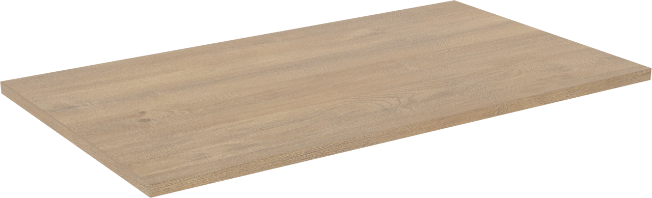 Linie Lado tablette simple chêne nature mélaminé 70 x 46 cm