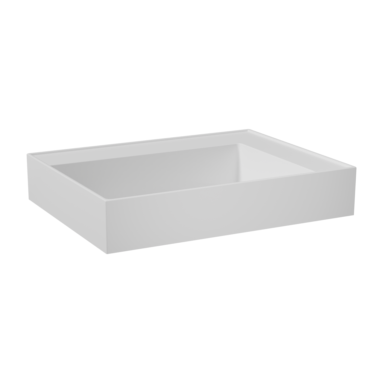 Balmani Argila Waschtisch links Marmorkomposit matt Weiβ 60 x 46 cm