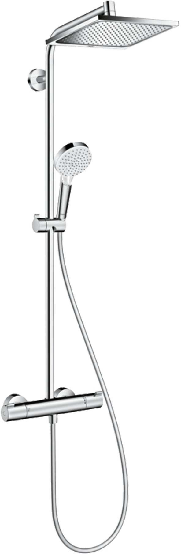 Hansgrohe Crometta E 240 Duschsystem: Chrom Glänzend