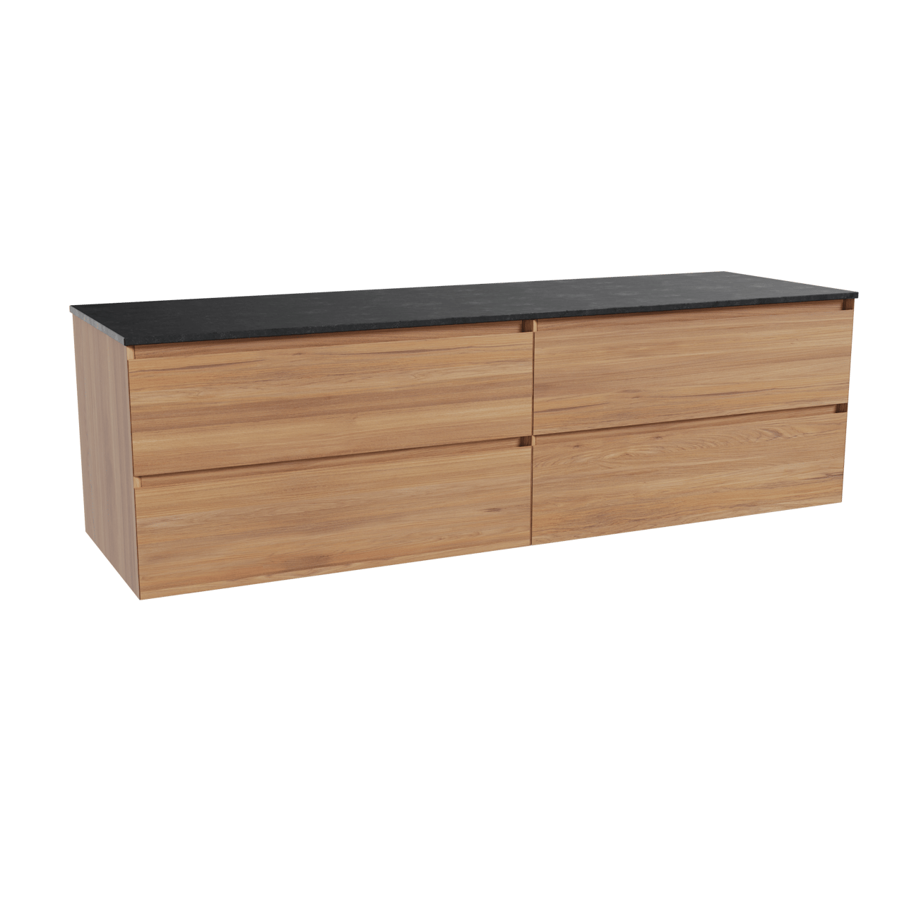 Balmani Mitra meuble salle de bains avec tablette pour vasques Stretto