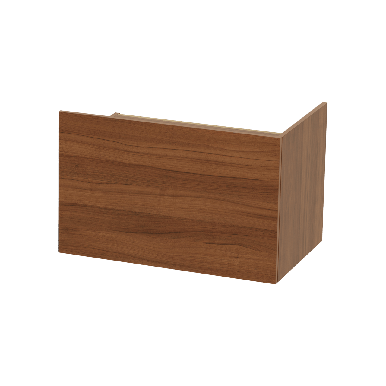 Balmani Cubo meuble sous-lavabo suspendu 164 x 53 cm noyer 4 tiroirs - partie droite