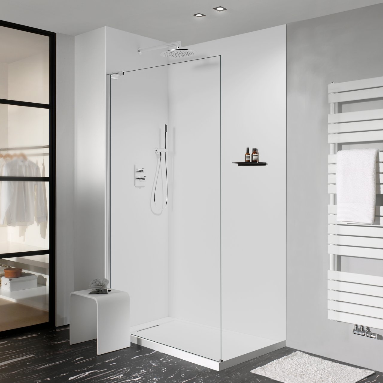 Balmani Modular kurze Stabilisierungsstange, links, 18 x 14 cm, Chrom glänzend